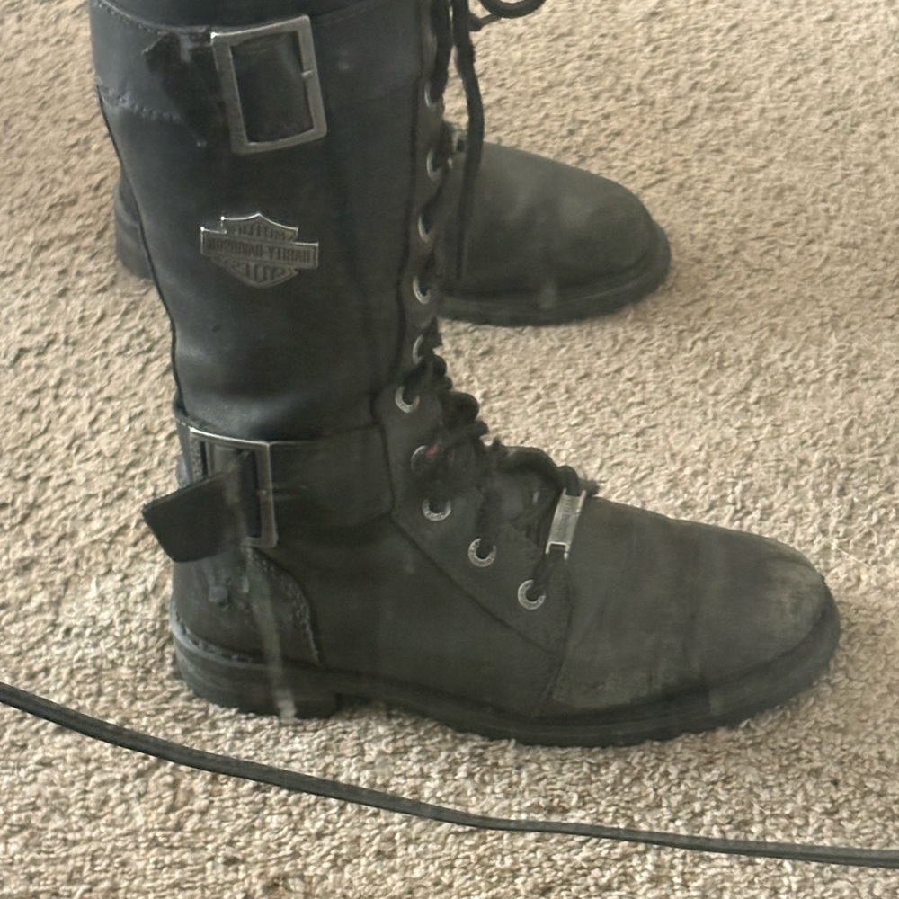 Harley-Davidson Black Combat Boots